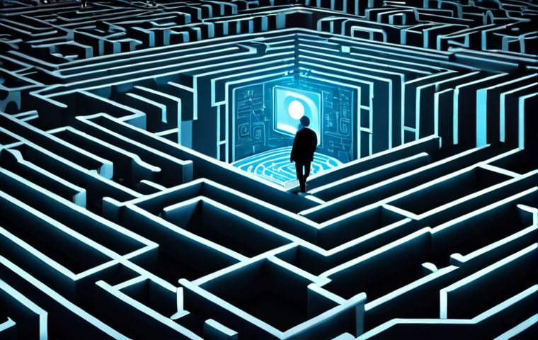 ** A person thoughtfully navigating a maze representing the online world, with glowing screens and social media icons. The overall mood is reflective and slightly cautionary. Focus keywords: Digital ethics, online reputation, personal branding.

**