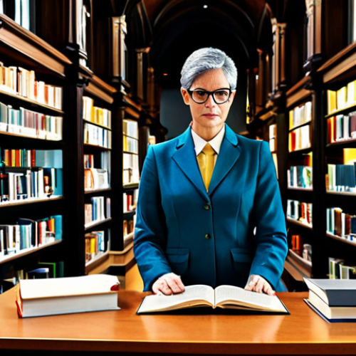 Home 9 Discernimento dell'Informazione**
"A librarian in a bright, modern library, surrounded by books and computers, thoughtfully reviewing online sources. Fully clothed in appropriate professional attire, safe for work, appropriate content. Perfect anatomy, correct proportions, natural pose, high quality, professional photography."
**