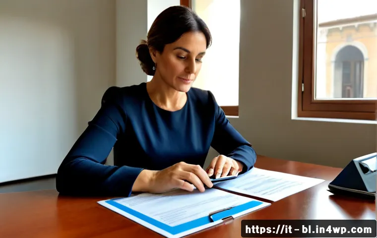 AI 윤리와 인간의 판단력 - Photorealistic ethical AI decision-making scene in a modern Italian public service office, a thought...